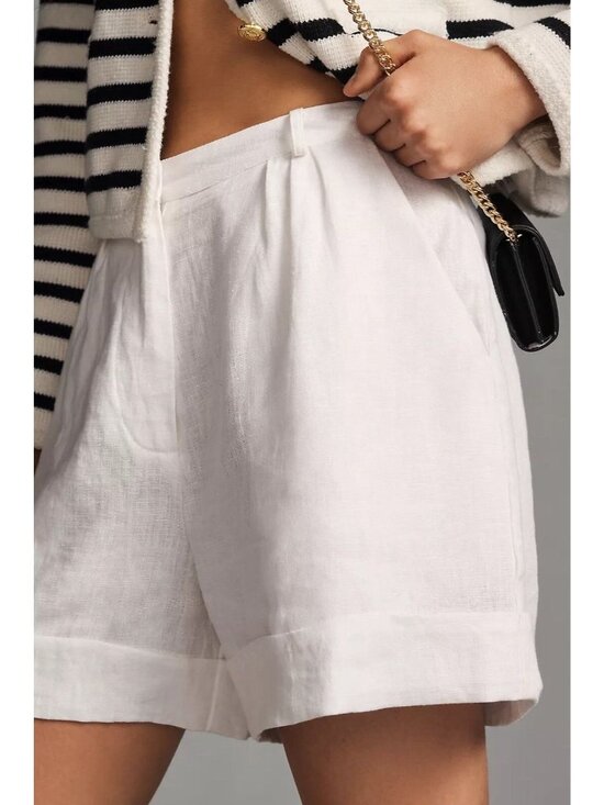 Anthropologie Faithfull Les Deux Linen Shorts Size Small MSRP$169.00 - Picture 3 of 6